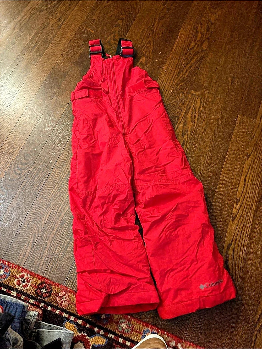 Columbia Kids Bugaboo Insulated Snow Red Bib Overalls XXS (4/5)